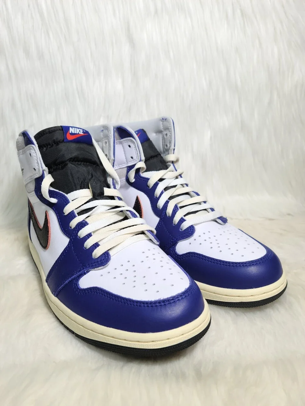 Nike Air Jordan 1 Retro High OG Rare Air Deep Royal Blue White Black Men 10 NEW
